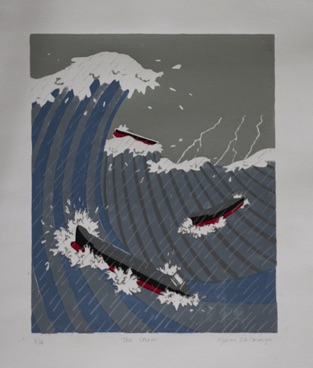 The Storm - Screen print - Ed 4 - Image size 34cmx27.5cm